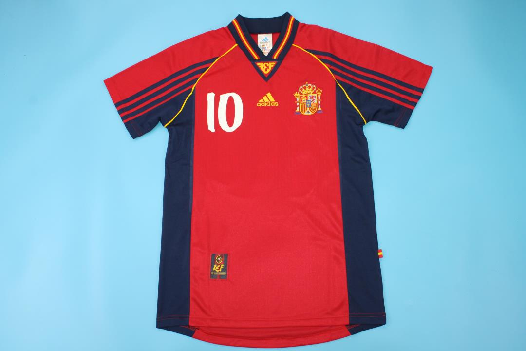 AAA Quality Spain 1998 World Cup Home Soccer Jersey
